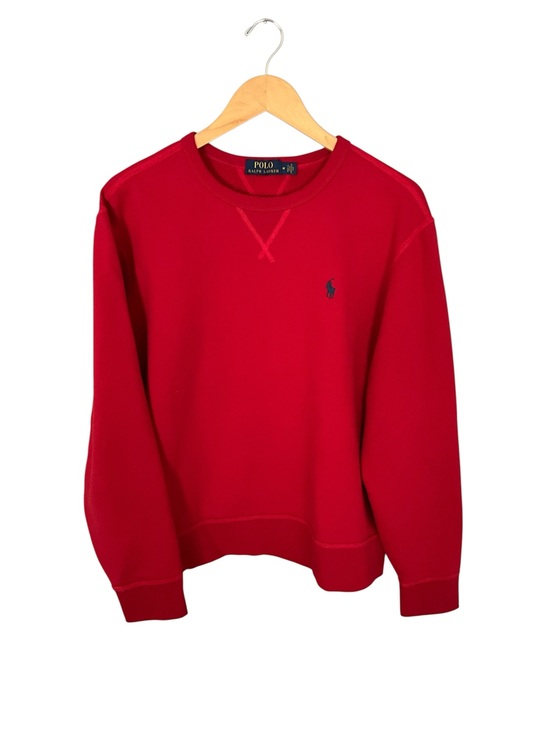 Ralph Lauren Other - Ralph Lauren Red Crewneck Sweatshirt with Navy Pony Logo